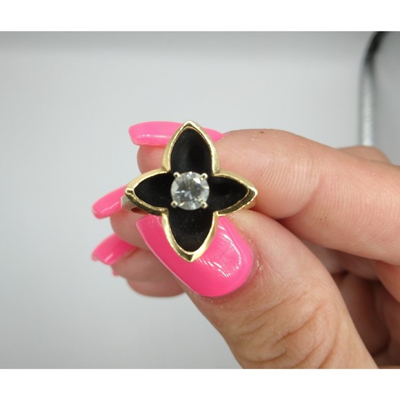 Rare Find 14kt Gold Flower Ring Modernist Mastercraft 1960&#39;s - Picture 3 of 7